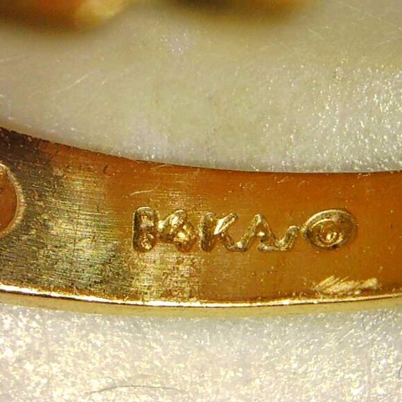 VINTAGE 14K RUBY & DIAMOND RING - Picture 7 of 7